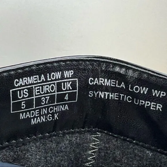 Cole Haan x Nike Air Carmela Low Black Glossy Rain Boots 5
