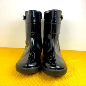 Cole Haan x Nike Air Carmela Low Black Glossy Rain Boots 5