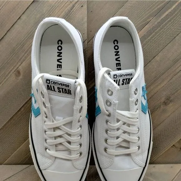 Converse Star Player 76 White Ocean Drip Casual Shoes Womens Size 9 White‎ Blue