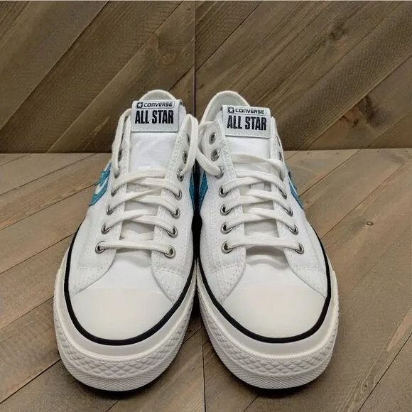 Converse Star Player 76 White Ocean Drip Casual Shoes Womens Size 9 White‎ Blue