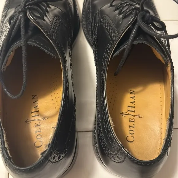 COPY - Cole Haan Air Geraldo Wingtip II 9.5 M Black Calf Dress Shoes No C07680