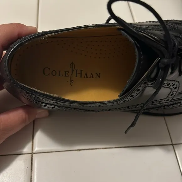 COPY - Cole Haan Air Geraldo Wingtip II 9.5 M Black Calf Dress Shoes No C07680