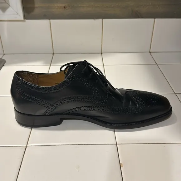 COPY - Cole Haan Air Geraldo Wingtip II 9.5 M Black Calf Dress Shoes No C07680