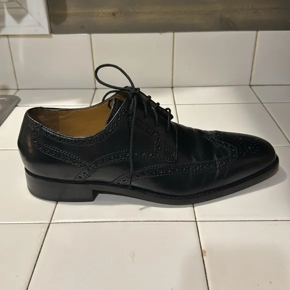 COPY - Cole Haan Air Geraldo Wingtip II 9.5 M Black Calf Dress Shoes No C07680