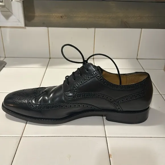 COPY - Cole Haan Air Geraldo Wingtip II 9.5 M Black Calf Dress Shoes No C07680
