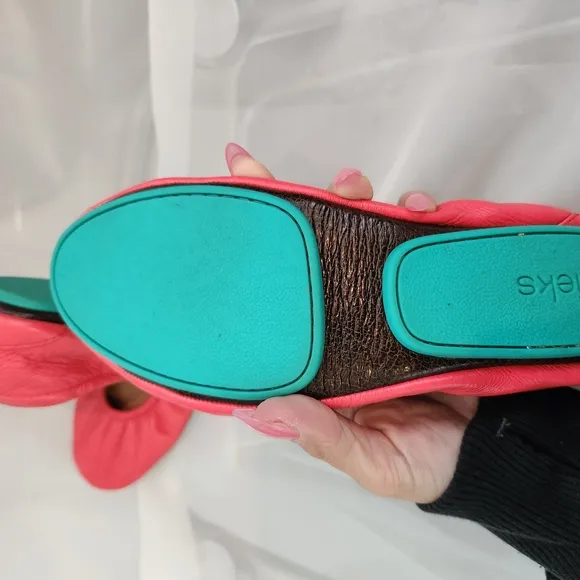 Coral Kids Shoes with Teal Soles