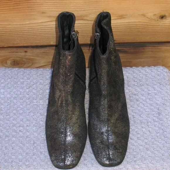 Cordani Womens 8 Black Glitter Ankle Boots