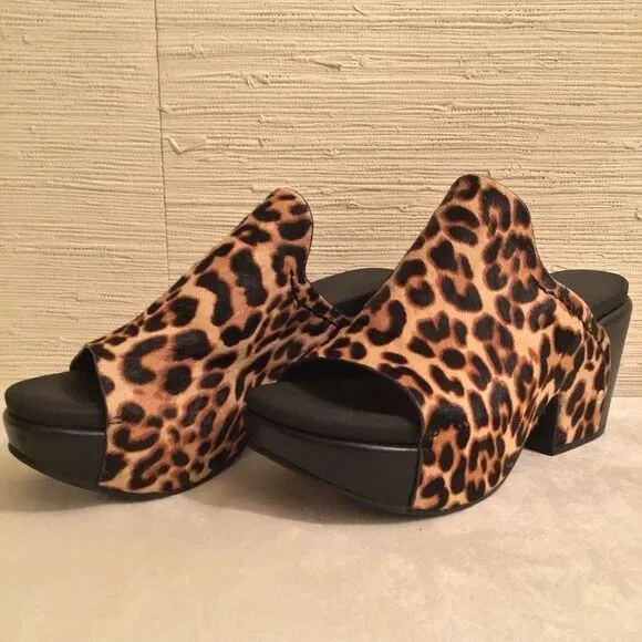 Corinth Platform By Naked Feet Leopard Print Women's Platform Sandals