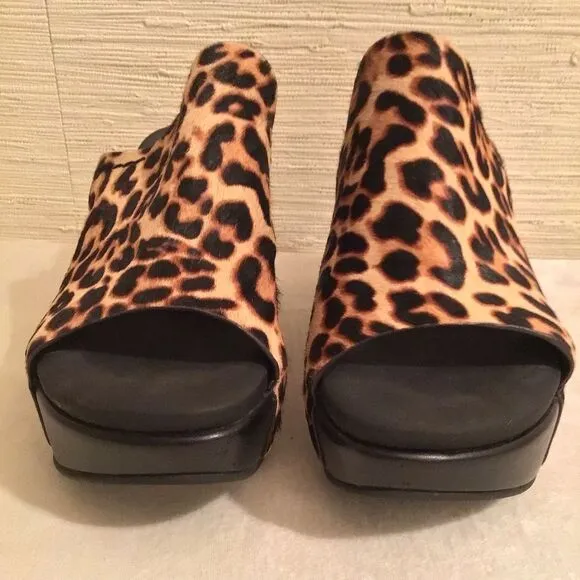 Corinth Platform By Naked Feet Leopard Print Women's Platform Sandals