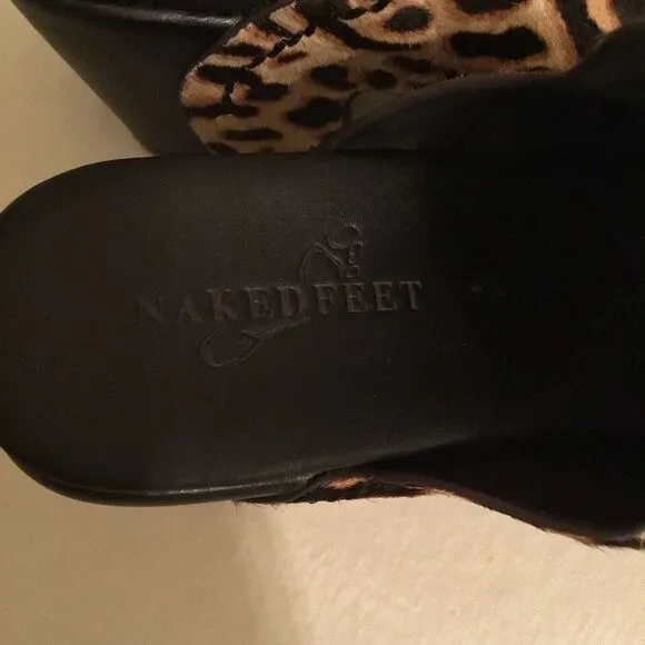 Corinth Platform By Naked Feet Leopard Print Women's Platform Sandals