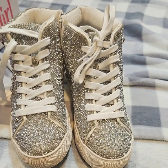 Corkys Hey Girl Clear Rhinestones Dress Shoes