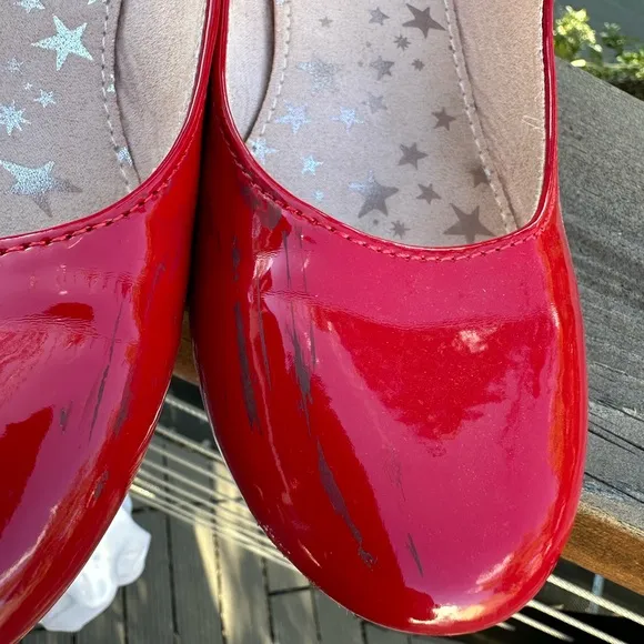Costume   shoes - Dorthy wizard of OZ   red shoes!