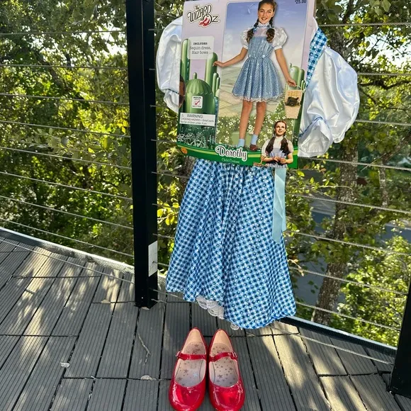 Costume   shoes - Dorthy wizard of OZ   red shoes!