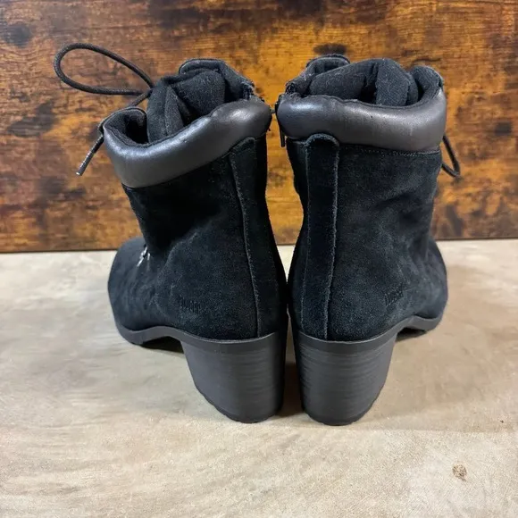 Cougar boots women's 9 Angie style black heeled lace up
