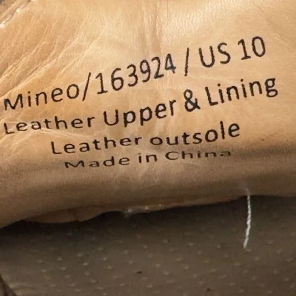 Curatore Mineo Wingtip Oxfords Derby Leather Casual Men’s Size 10