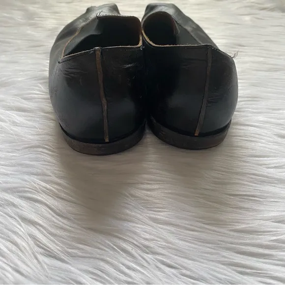 CYDWOQ Focal Shoe in Black Square Toe Asymmetrical 39
