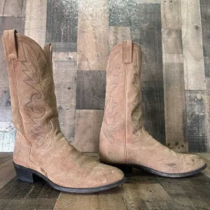 Dan Post Brown Suede Extra Wide Western Cowboy Boots Mens 9.5 EW