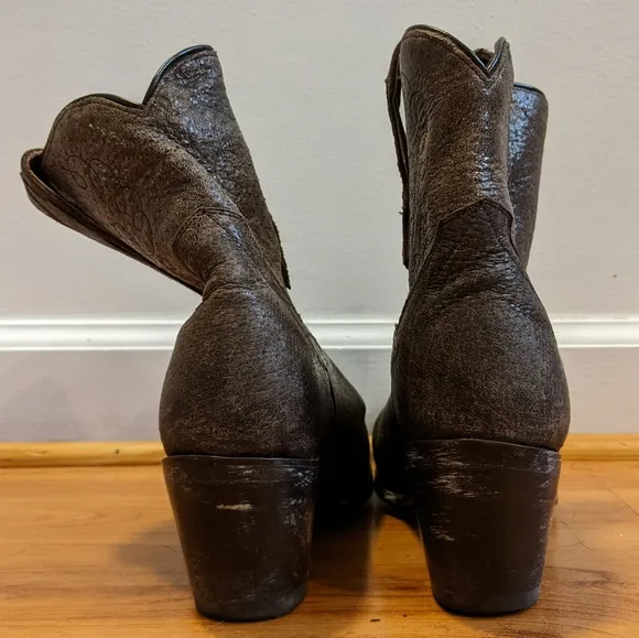 Dan Post Distressed Brown Leather Boots Size 7.5M