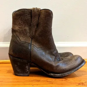 Dan Post Distressed Brown Leather Boots Size 7.5M