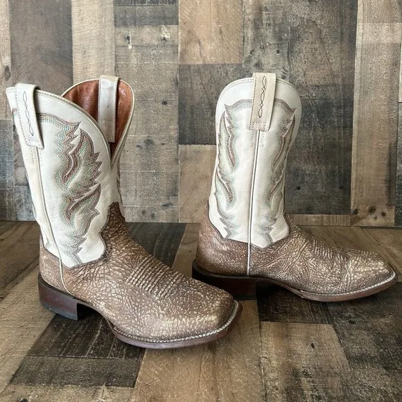 Dan Post DP3994 Square Toe Western Cowboy Certified Boots Mens 9.5 D