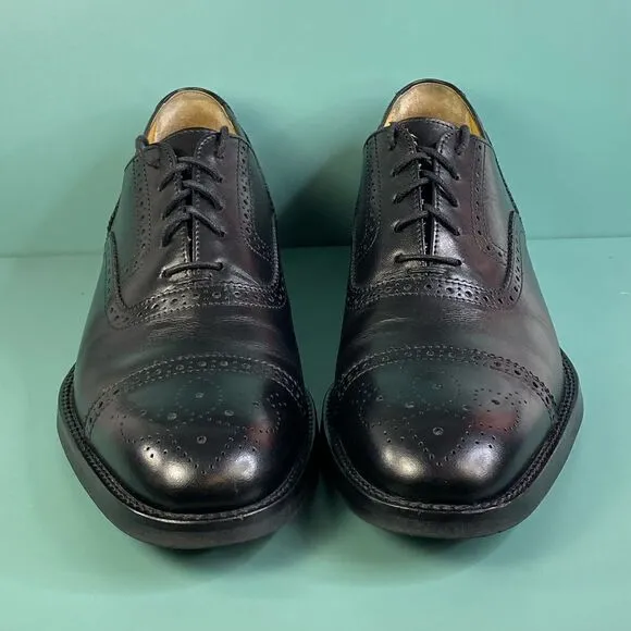 Daniel Cremieux Black Leather Oxford men dress shoes  size 8.5
