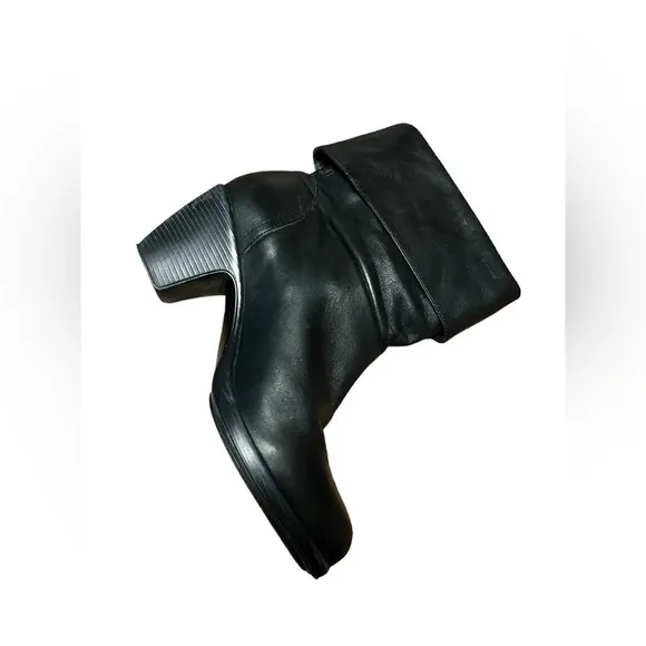 Dansko Shirley Platform Adjustable Cuff Boots Womens Size 37 Black