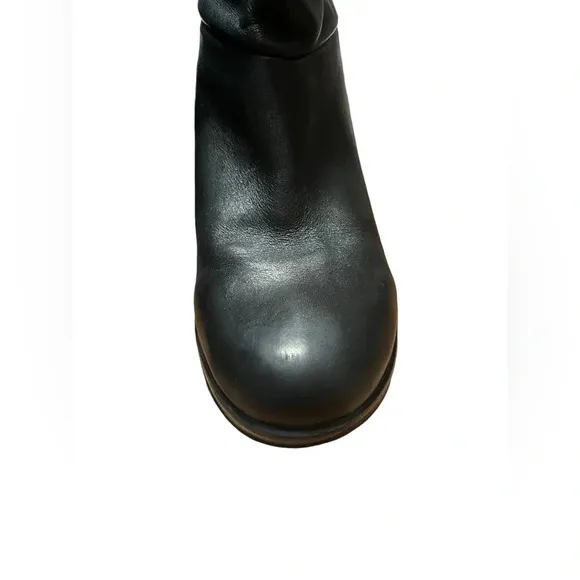 Dansko Shirley Platform Adjustable Cuff Boots Womens Size 37 Black
