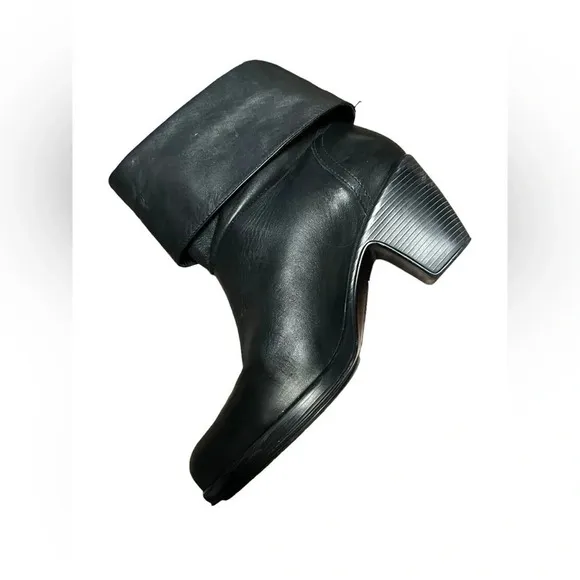 Dansko Shirley Platform Adjustable Cuff Boots Womens Size 37 Black