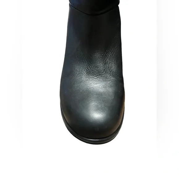 Dansko Shirley Platform Adjustable Cuff Boots Womens Size 37 Black