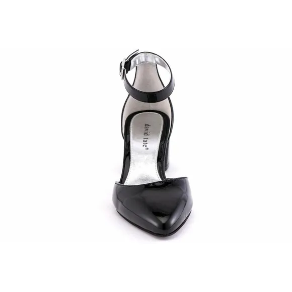 David Tate Adeline Black Patent Dress Shoes - Size 7N, Classic Elegance