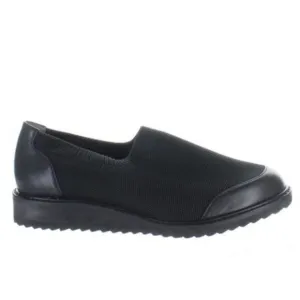 David Tate Social Black Knit Shoes Size 10 Leather Lining Fabric Loafers NEW