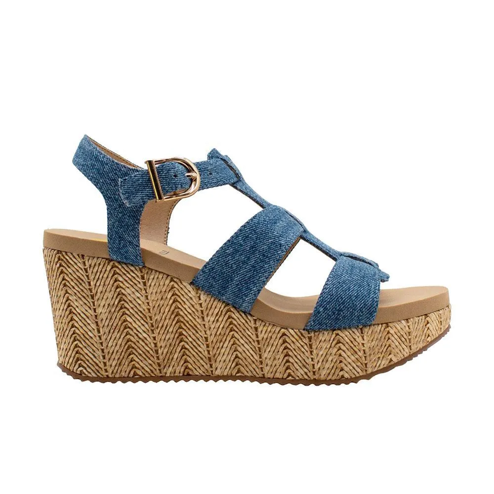 Denim Crimini Wedge Sandal