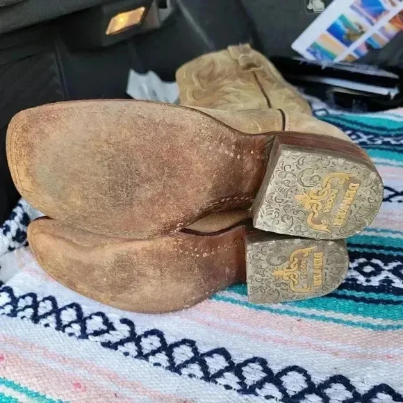Denver Mountain Boots Style Jenni Brown Western Leather Womens Size 8