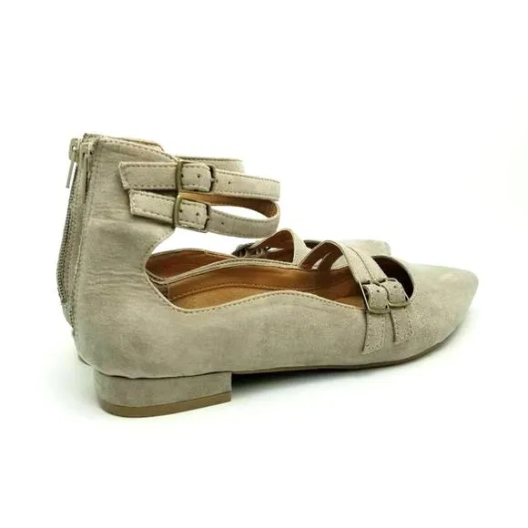 Design Lab Lord &amp; Taylor Womens Mabel Ballet Flat Pointed Toe Mary Jane Shoe 8.5