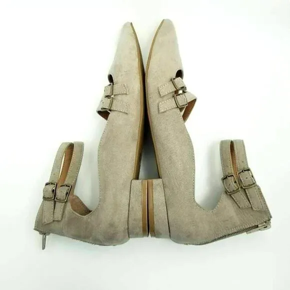 Design Lab Lord &amp; Taylor Womens Mabel Ballet Flat Pointed Toe Mary Jane Shoe 8.5