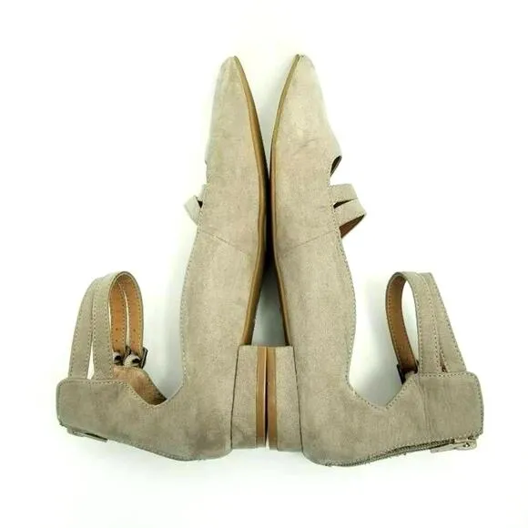 Design Lab Lord &amp; Taylor Womens Mabel Ballet Flat Pointed Toe Mary Jane Shoe 8.5