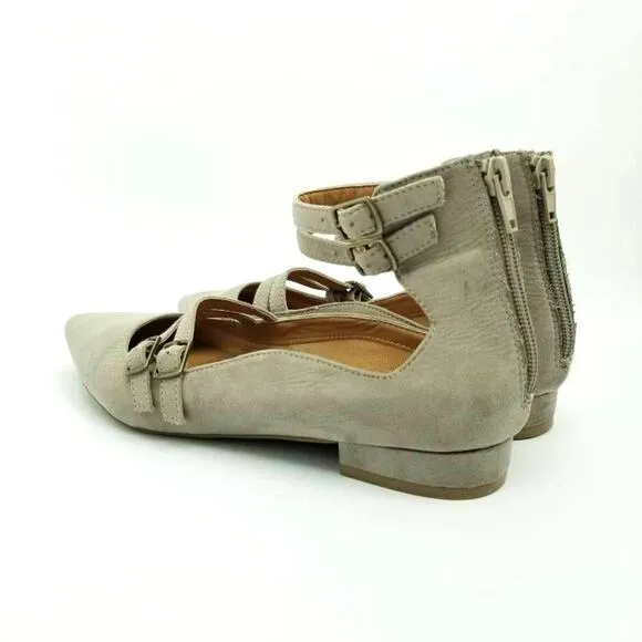 Design Lab Lord &amp; Taylor Womens Mabel Ballet Flat Pointed Toe Mary Jane Shoe 8.5