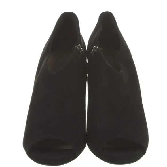 Diane von Furstenberg Violet Peep Toe Ankle Booties | Suede Heels Size 8.5