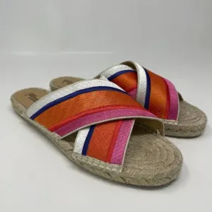 Diane Von Furstenberg x Castaner Paos Espadrille Sandals Womens 37 US 6.5 Stripe