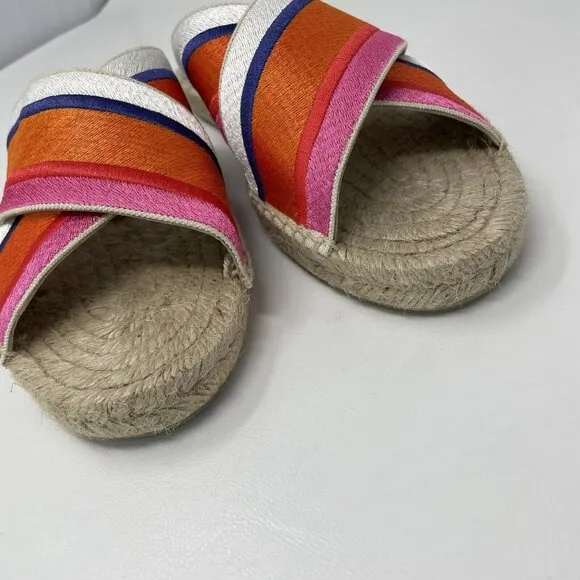 Diane Von Furstenberg x Castaner Paos Espadrille Sandals Womens 37 US 6.5 Stripe