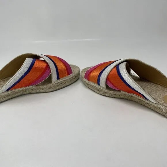 Diane Von Furstenberg x Castaner Paos Espadrille Sandals Womens 37 US 6.5 Stripe
