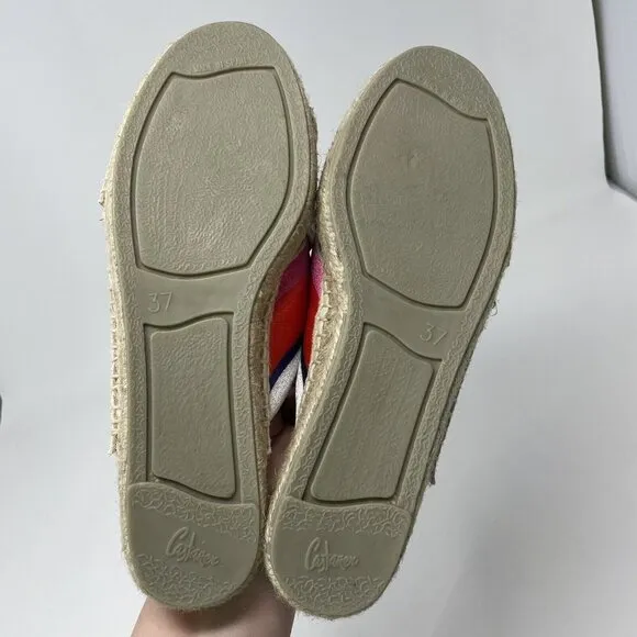 Diane Von Furstenberg x Castaner Paos Espadrille Sandals Womens 37 US 6.5 Stripe