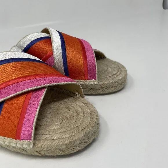 Diane Von Furstenberg x Castaner Paos Espadrille Sandals Womens 37 US 6.5 Stripe