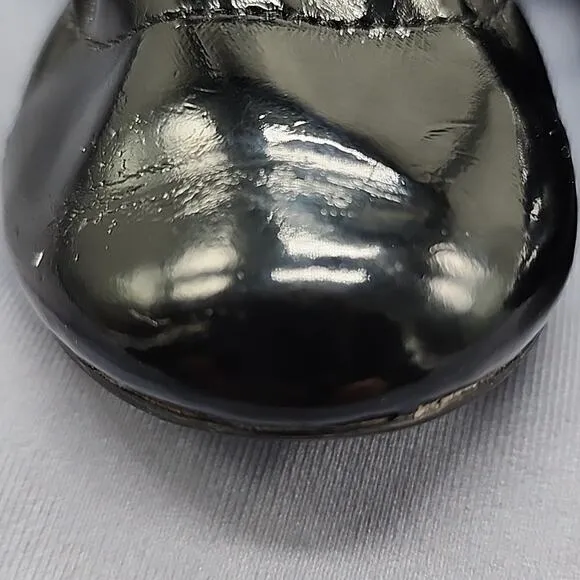 DIESEL STYLE BALLET BLACK PATENT LEATHER BALLET BABY FLATS BABY NEW WNB SIZE 6