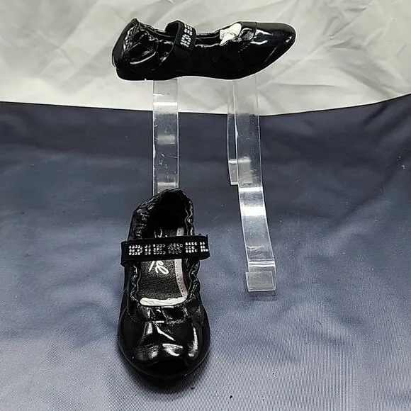 DIESEL STYLE BALLET BLACK PATENT LEATHER BALLET BABY FLATS BABY NEW WNB SIZE 6
