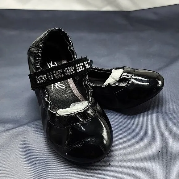 DIESEL STYLE BALLET BLACK PATENT LEATHER BALLET BABY FLATS BABY NEW WNB SIZE 6
