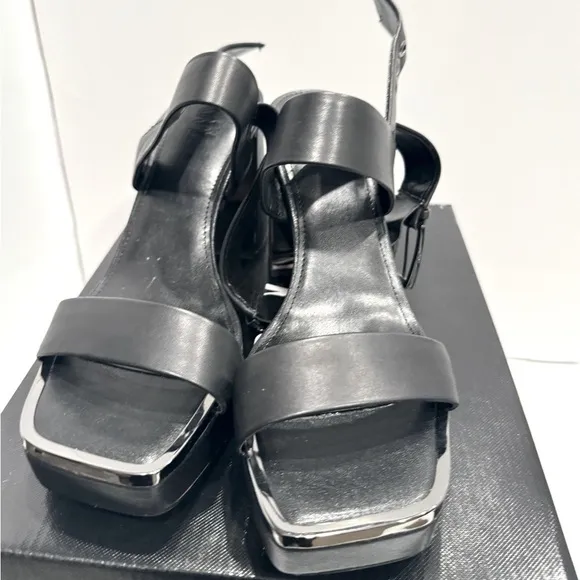 DKNY Bibiana Slingback Platform Sandals Ankle-Strap Block Heel, pumps, shoes 11