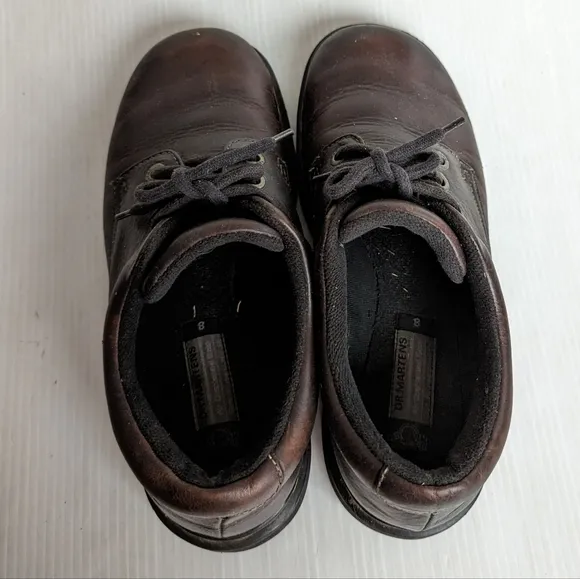 DOC MARTENS 9369 Vintage MIE chunky platform brown leather boot shoes brogues