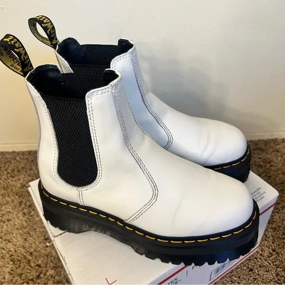 Doc Martens Platform Leather Chelsea Boots