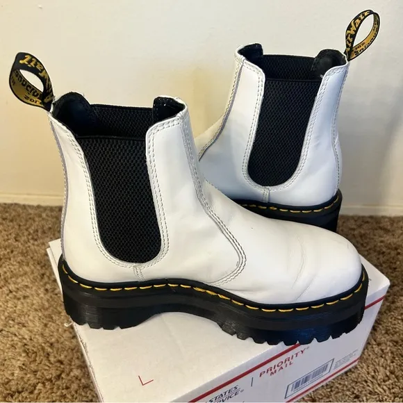 Doc Martens Platform Leather Chelsea Boots